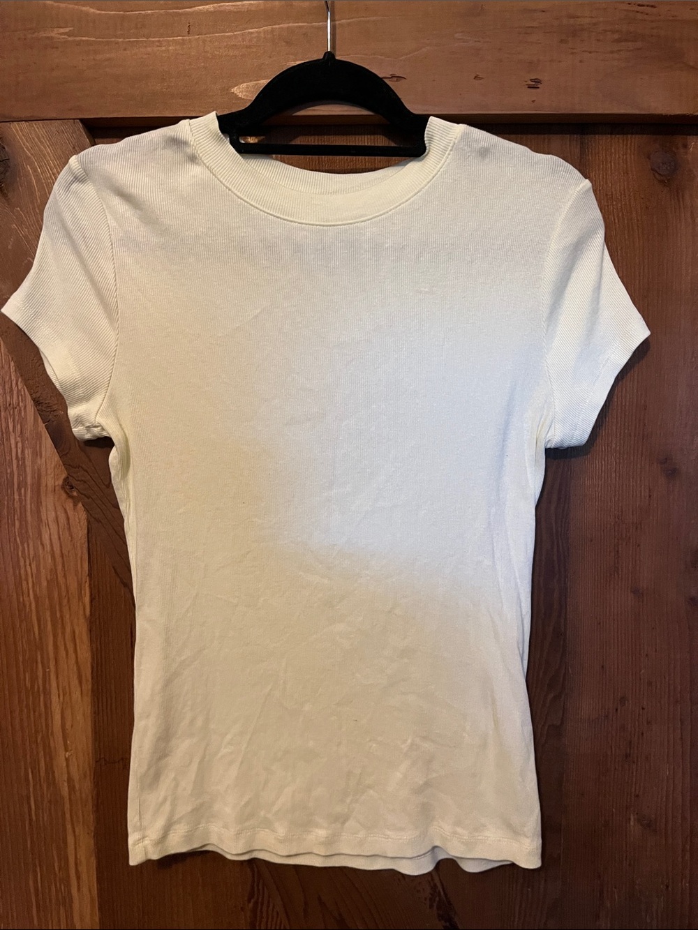 a new day Yellow Short Sleeve Crewneck Tee
